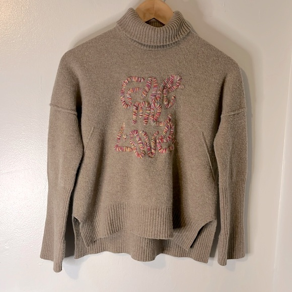 Zadig & Voltaire Sweaters - Zadig & Voltaire Alma We Give Me More Jumper 100% Wool Turtleneck Sweater Sz S